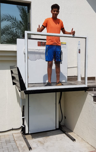 Plataforma elevadora Escalera de Casa pequeño ascensor 2/3/4 pisos casa económica compacta mini ascensor hidráulico con control remoto - Product Image 5