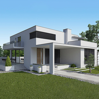 Vente en gros de villas préfabriquées de luxe pour hôtels aux Philippines, maisons préfabriquées LGS en Chine
