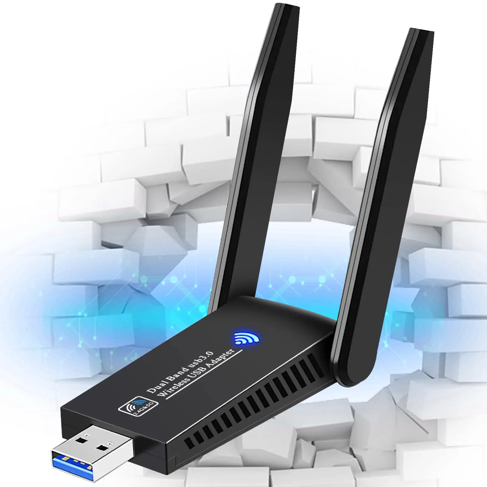 EDUP 1300Mbps Wifi çift bant WiFi adaptörü ağ kartı yüksek performanslı kablosuz Dongle