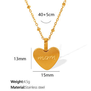 Collana con Ciondolo a Cuore <span class=keywords><strong>Vintage</strong></span> Personalizzata '<span class=keywords><strong>MOM</strong></span>', Medaglione con Iniziali e Finitura Anticata, Regalo Premuroso per la Festa della Mamma - Product Image 5