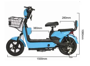 2024 Electric Moped Bike With Pedals Moped Noiseless City Electric Road Bicycle