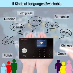 Tuyaスマートリモートコントロールセキュリティシステム4G <span class=keywords><strong>GSM</strong></span> WiFiマルチネットワーク盗難警報モーション検出器音声制御Google Home - Product Image 2