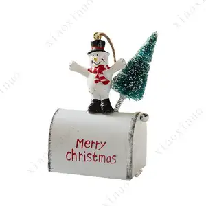 new product ideas 2024 Christmas Tree Christmas Santa Claus Email Iron Art Painting Decoration Pendant Holiday Decoration