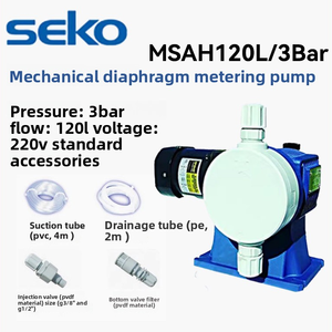 ปั๊มสูบจ่ายสารเคมีแบบไดอะแฟรมอัตโนมัติ รุ่น Seko Series MSAH070R31XD080 ของแท้จากอิตาลี  120 ลิตร/ชม. 5 บาร์ PP 220 โวลต์ - Product Image 1