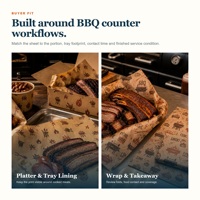 Papier de cuisson imprimé personnalisé pour barbecue, feuilles prédécoupées pour service de table en restaurant, fabricant en gros
