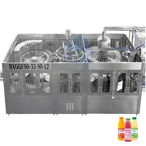 Turnkey Automatische 3 In 1 Plastic Fles Mango Oranje Sap Machine Vullen Bottelen Productielijn