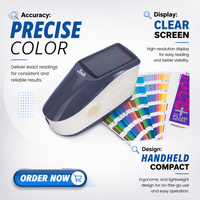 Espectrofotómetro Digital YS3020, Lector de Color, Instrumento de Análisis de Color para Repintado Automotriz, Teñido Textil, Alimentos y Líquidos