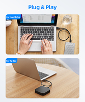 Cable de Carga Rápida SUNGUY TPE Tipo-A, Cable de Datos USB, Cargador de Teléfono para Tablet y Teléfono Móvil
