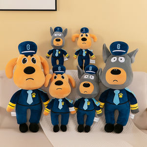 Venta al por mayor de dibujos animados Labrador Sheriff muñeco de peluche Super suave y lavado para niños alivio del estrés regalo PP algodón relleno - Product Image 6