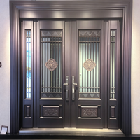 Porte d'entrée en acier inoxydable au design unique et personnalisé, style Moyen-Orient/Islamique, ornements côtiers en relief 3D, multi-verrous, Art Déco, Fire Mall