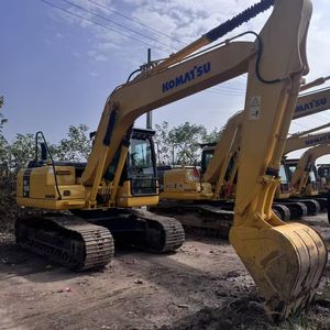 Excavadora de cadenas usada Komatsu PC160 de 16 toneladas, de fábrica en Japón, con certificación EPA y CE, incluye motor, caja de cambios, bomba y PLC para construcción. - Product Image 2