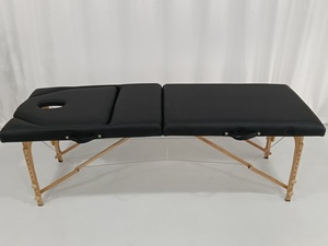 Lettino da Massaggio Professionale Pieghevole, in Legno di Faggio <span class=keywords><strong>e</strong></span> Materiale PU, Personalizzabile per Centri Spa Commerciali <span class=keywords><strong>e</strong></span> Terapie di Massaggio - Product Image 4