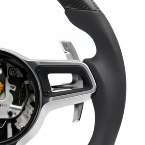 Volant en fibre de carbone vendu directement par l'usine pour Porsche Cayman Macan 911 970 986 991 991.1 992 993 <span class=keywords><strong>996</strong></span> 997 997.2 <span class=keywords><strong>Gt3</strong></span> 356 - Product Image 4