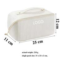 Sac de maquillage personnalisé, nouvelle grande capacité, portable, imperméable, sac de maquillage pour femmes, trousse de toilette de voyage, rangement souple, sac cosmétique
