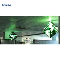 In lega di alluminio cubo 3d led p2.5 p3.91 p4 p5 cubo display a led formato su misura led video cubo