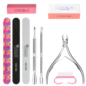 Professional Wholesale Nail Tools Set for Nail Beginners and Nail Salon Supplies Buffer Block