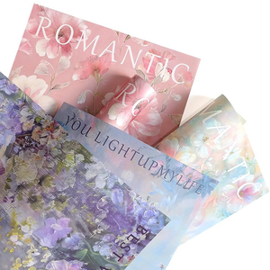 2024 New Release 35*50cm/pcs Sicilian <strong>Oilpainting</strong> Style Kraft Paper Floral Wrapping Paper for Wedding Birthday Gift DIY - Product Image 2