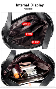 Women's PU Leather Top Handle Bags Bolsa Feminina Luxury Designer Handbags for Women Female Shoulder Sac <b>Tote</b> Shopper Bag - Product Image 6