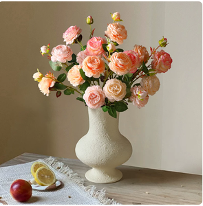 Bouquet di Peonie Artificiali in Plastica, Stile Naturale, per Sala da Pranzo, Fioritura Ricca ed Eterna, per San Valentino e Festa della Mamma - Product Image 5