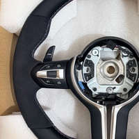 Volant sport en daim à fond plat personnalisé pour BMW F01 F10 F15 F20 F22 F30 F31 F32 F33 F34 F35 F36 F80 F90 E90