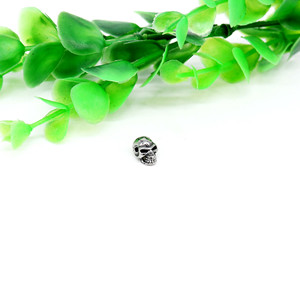 yunnique Stainless Steel Skull Spacer Beads For Bracelet Making Irregular Shape DIY Jewelry Accessories - Product Image 4