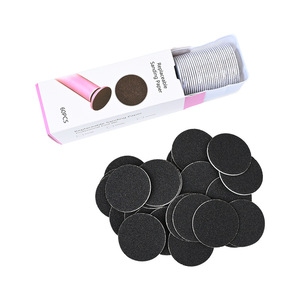 Recharges pour éliminateur de callosités des pieds, 60 pièces, tampons ponçants en pierre <span class=keywords><strong>ponce</strong></span> grain 80/100/180 pour lime électrique à pieds et peaux mortes dures - Product Image 1