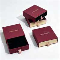 Boîte à tiroir personnalisée avec impression, estampage à chaud, emballage rigide en carton, boîte cadeau coulissante de luxe