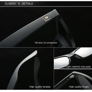 Gafas de Sol DUBERY, Fabricante, Venta al Por Mayor, Moda, Polarizadas, Retro, Alta Calidad, Unisex, Tendencia 2026, Ligeras, Cómodas - Product Image 6