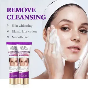 Vente en gros de Nicotinamide personnalisé, blanchissant, nettoyant pour le visage, nettoyant hydratant et relaxant pour le visage