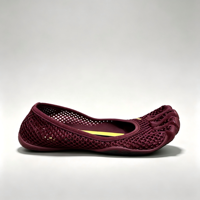 Sepatu Barefoot Lima Jari yang Bernapas untuk Wanita, Sepatu Ballet Jala Ringan, Sepatu Kasual Outdoor, Sepatu Fitness Musim Panas