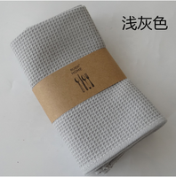 Vaisselle écologique ensemble de serviettes rectangulaire plaine gaufre coton torchon serviette de cuisine serviette