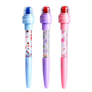 Stylos à bille multifonctionnels 5-en-1 avec fonction bulle et logo personnalisé pour promotion - Product Image 1