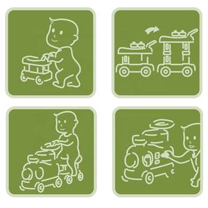 Baby Walker 4 in 1 Multifunktions-Aufsitz autos mit Werkzeug arbeit Musik Licht Baby Kleinkind Auto Walker Spielzeug - Product Image 3