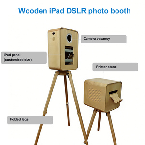 Cabina Fotografica in Legno Pieghevole con Schermo Touch da 18,5 Pollici, Design Personalizzato, Treppiede Moderno per DSLR e Stampante Integrata - Product Image 6