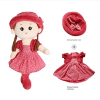 Poupée en tissu simulé, jouet en peluche pour enfants avec rembourrage en coton PP, cadeau d'anniversaire pour fille, poupée à tenir et à dormir