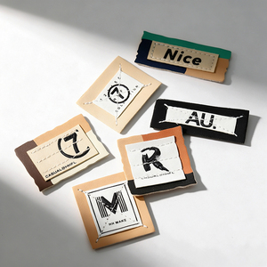 Custom Metal PU Leather Patch Unique Logo Label for Jean Jackets <b>Floppy</b> <b>Hats</b> Sling Pouches Wool Shawls Casual Loafers - Product Image 3