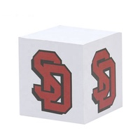 Prix d'usine Logo personnalisé impression couleur Sticky Note Memo Cube Pad avec 4 côté impression bloc-notes promotionnel pour l'école de bureau