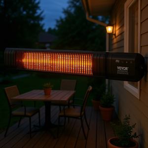 Chauffage infrarouge électrique Vevor 1500W à bande de carbone, mural, pour terrasse extérieure, véranda, avec télécommande, 83 cm, style bar moderne - Product Image 2