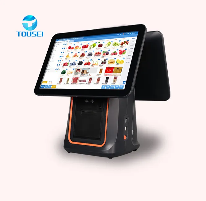 Tablette android i3/i5/i7, terminal de commande pour restaurant, système tout-en-un, avec scanner de codes-barres, 20 point de vente, win 10