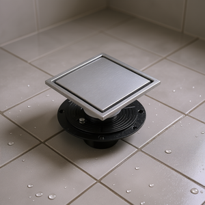 Desagüe de Ducha Cuadrado de 6 Pulgadas, Acero Inoxidable Cepillado, Diseño Moderno, Fácil Instalación - Product Image 2