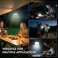 Lampe de travail LED portable rechargeable Azocek Bright, 600 lumens, indice de protection IP20, intensité réglable, fixation magnétique, utilisation en atelier, 5 couleurs, mode SOS