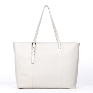 Nouveau Grand femmes Marques <span class=keywords><strong>Beige</strong></span> Blanc couleur Pleine Fleur En <span class=keywords><strong>Cuir</strong></span> De Vachette Fourre-Tout Sac À Main avec BAS MOQ personnalisé étiquette - Product Image 2