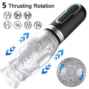 Hot Sell Rotation Vibration Männlicher Mastur bator Cup Automatische Hand Free Oral Sucking Masturbation Toy for Man - Product Image 5