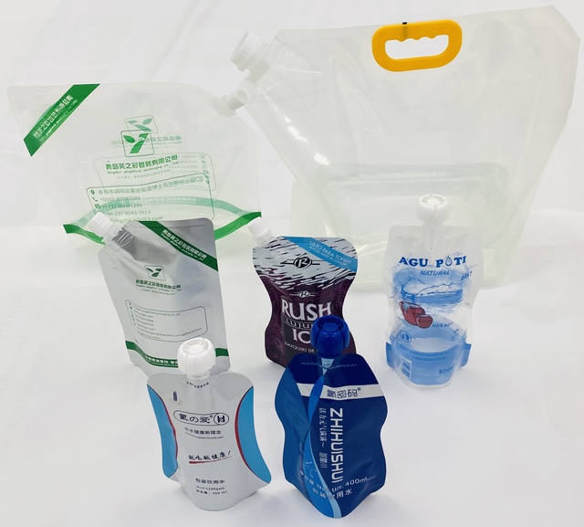 Disposable Spout Pouch Drink Water Plastic Bag Packaging Water Juice Liquid Packaging Printed Spout Pouch