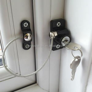Modern White Zinc Alloy Child <strong>Safety</strong> <strong>Locks</strong> Sliding Doors <strong>Windows</strong> Restrictor Easy Installation Commercial &amp; Hotel Use - Product Image 6