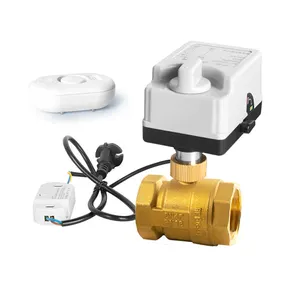 NPT threaded connection intelligent normally closed electric ball valve DN40 automatic induction remote alarm cut off valve