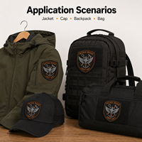 Écussons brodés personnalisés pour équipes de sauvetage d'urgence, vente en gros, emblèmes nautiques OEM, badges ancre pour vestes d'extérieur