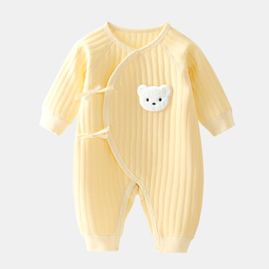 Ingrosso 0-3 <span class=keywords><strong>mesi</strong></span> grazioso Smocked tuta per neonato orso pagliaccetto per neonato - Product Image 4