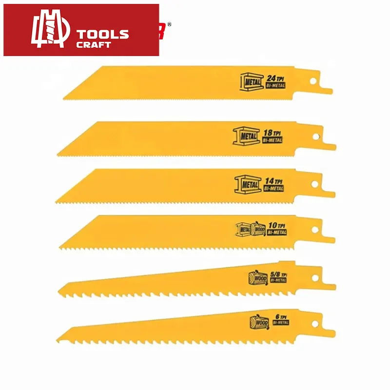 DMtools – lames de scie alternative bimétallique 225mm 18T, idéales pour les feuilles de métal fines