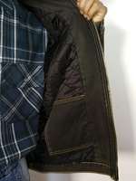 Manteau de travail matelassé en coton tissé pour hommes, en toile, coupe-vent, dure de canard, délavé, chore, 190T, taille serrée, vert